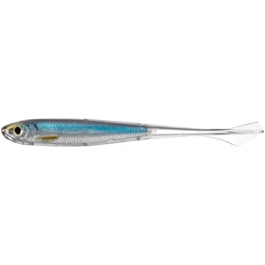 Shad Live Target Ghost Tail Minnow Dropshot, 201 Silver Blue, 9.5cm, 4buc/plic