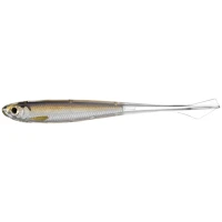 Shad Live Target Ghost Tail Minnow Dropshot, Silver / Brown, 9.5cm, 4buc/pac