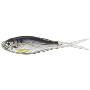 Shad Live Target Skip Shad Soft Jerkbait, Silver / Smoke, 11cm, 4buc/pac
