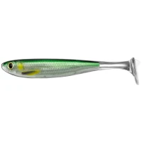Shad Live Target Slow Roll Mullet Paddle Tail, Silver / Green, 10cm, 4buc/pac Shad Live Target Slow Roll Mullet Paddle Tail, Silver / Green, 10cm, 4buc/pac