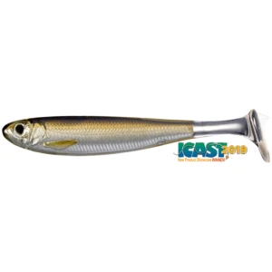 Shad Live Target Slow Roll Shiner Paddle Tail, Silver / Brown, 12.5cm, 4buc/pac Shad Live Target Slow Roll Shiner Paddle Tail, Silver / Brown, 12.5cm, 4buc/pac
