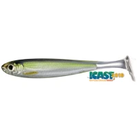 Shad Live Target Slow Roll Shiner Paddle Tail, Silver / Green, 8.5cm, 4buc/pac Shad Live Target Slow Roll Shiner Paddle Tail, Silver / Green, 8.5cm, 4buc/pac