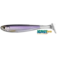 Shad Live Target Slow Roll Shiner Paddle Tail, Silver / Purple, 8.5cm, 4buc/pac Shad Live Target Slow Roll Shiner Paddle Tail, Silver / Purple, 8.5cm, 4buc/pac