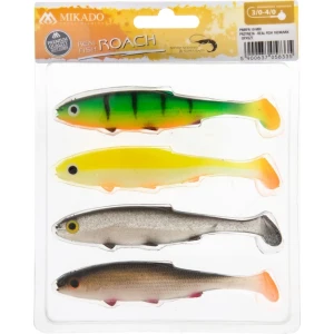 Shad Mikado Real Fish, Culoare Mix, 10cm, 4buc/pac