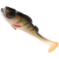 Shad Mikado Real Fish, Culoare Natural Perch, 8cm, 4buc/pac