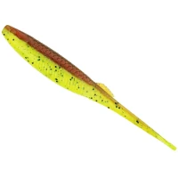 Shad RAPALA Crushcity The Stingman 4 Soft Lure, MOCH Motor Oil Chartreuse, 10cm, 4.5g, 8buc/pac