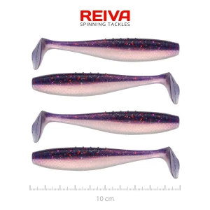 Shad REIVA Flat Minnow, Purple Pearl, 10cm, 7.11g, 4buc/pac