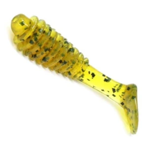 Shad Reins Bubbling Shad, Motor Oil Pepper 5cm, 12buc/plic