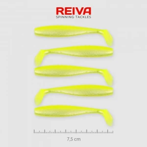 Shad Reiva Flat Minnow Sarga-Argintiu Sclipici 7.5cm 5buc/plic Shad Reiva Flat Minnow Sarga-Argintiu Sclipici 7.5cm 5buc/plic
