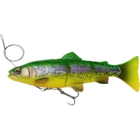 Shad SAVAGE GEAR 4D Line Thru Pulsetail Trout, Fire Trout,  15cm, 35g Shad SAVAGE GEAR 4D Line Thru Pulsetail Trout, Fire Trout,  15cm, 35g