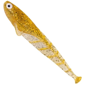 Shad ZECK Quappie, Goldglitter, 4.4g, 10cm, 3buc/pac