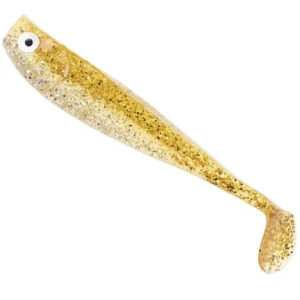 Shad Zeck Zander Gummi, Gold Glitter, 16cm, 2buc/plic  Shad Zeck Zander Gummi, Gold Glitter, 16cm, 2buc/plic