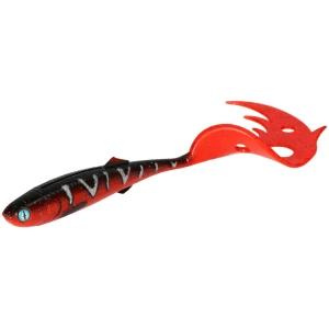 Naluca Sicario Pike Tail 10.5Cm/Red Tiger - 4 Buc