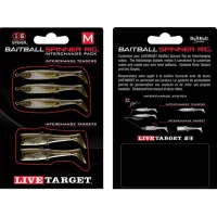 Rezerva Spinnerbait Live Target Baitball Spinner Rig, Medium, Green Pumpkin / Silver, 5buc/pac Rezerva Spinnerbait Live Target Baitball Spinner Rig, Medium, Green Pumpkin / Silver, 5buc/pac