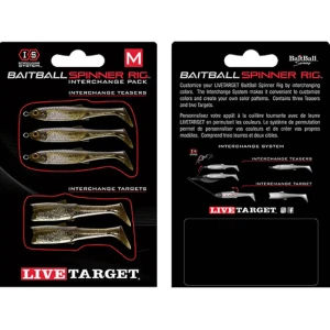 Rezerva Spinnerbait Live Target Baitball Spinner Rig, Medium, Green Pumpkin / Silver, 5buc/pac Rezerva Spinnerbait Live Target Baitball Spinner Rig, Medium, Green Pumpkin / Silver, 5buc/pac