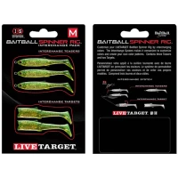 Rezerva Spinnerbait Live Target Baitball Spinner Rig, Small, Lime Chartreuse / Gold, 5buc/pac Rezerva Spinnerbait Live Target Baitball Spinner Rig, Small, Lime Chartreuse / Gold, 5buc/pac