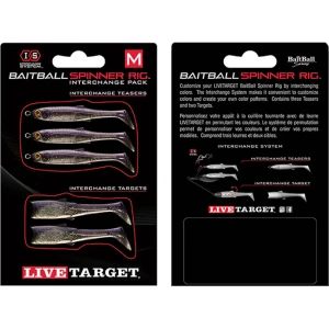 Rezerva Spinnerbait Live Target Baitball Spinner Rig, Small, Purple Pearl / Silver, 5buc/pac Rezerva Spinnerbait Live Target Baitball Spinner Rig, Small, Purple Pearl / Silver, 5buc/pac