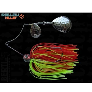 Spinnerbait Bertilure Cu Doua Palete SHALLOW KILLER COLORADO Model COLORADO Culoare ROSU-CHARTREUSE 11 gr.