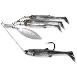Spinnerbait Live Target Baitball Spinner Rig, Small, 850 Purple Smoke / Silver, 11g Spinnerbait Live Target Baitball Spinner Rig, Small, 850 Purple Smoke / Silver, 11g