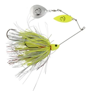 Spinnerbait Savage Gear Da Bush Yellow Silver Holo Flame 14cm 21g