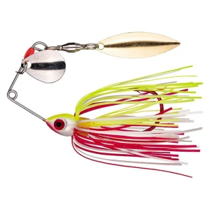 Spinnerbait Strike King Bleeding Bait Mini-King, Bleeding Chartreuse White, 3.5g