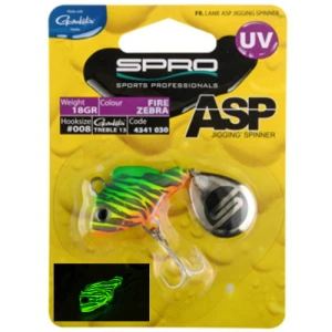 LINGURITA SPRO ASP SPINNER UV 21GR FIRE ZEBRA LINGURITA SPRO ASP SPINNER UV 21GR FIRE ZEBRA