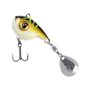 SPINNERTAIL FOX RAGE BIG EYE SPIN TAIL, BLACK & GOLD, 26G