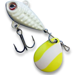 Spinnertail BERTI Skeletonik Pro Half Chartreuse, Alb 1013, 18g