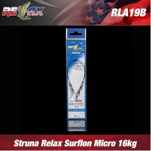 STRUNA RELAX SURFLON MICRO ULTRA BLACK 3buc/plic 16kg 35cm STRUNA RELAX SURFLON MICRO ULTRA BLACK 3buc/plic 16kg 35cm