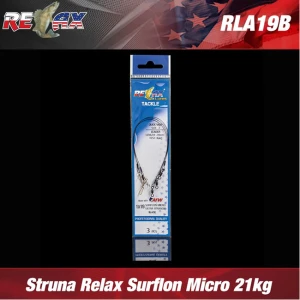 STRUNA RELAX SURFLON MICRO ULTRA BLACK 3buc/plic 21kg 45cm STRUNA RELAX SURFLON MICRO ULTRA BLACK 3buc/plic 21kg 45cm
