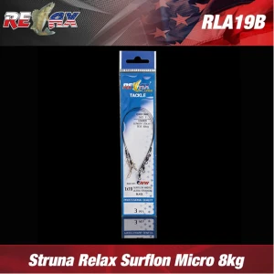 STRUNA RELAX SURFLON MICRO ULTRA BLACK 3buc/plic 8kg 45cm STRUNA RELAX SURFLON MICRO ULTRA BLACK 3buc/plic 8kg 45cm