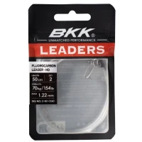 Struna BKK Fluorocarbon Leader HD Pike Snap, 51kg, 1.02mm, 50cm, 2buc/pac