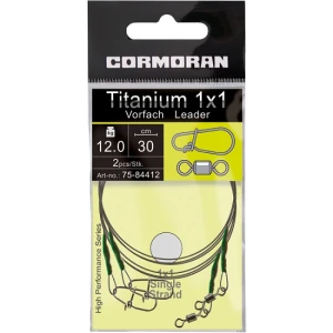 Struna Cormoran Titanium Leader 30cm 2buc/plic 12kg    