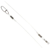 Struna Fluorocarbon Vmc Cu Vartej + Agrafa Rapida, 60cm, 0.81mm, 2buc/pac