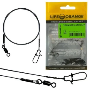 Struna Titan Orange Titanium Leader 1x7, 22.7kg, 40cm, 0.54mm, 1buc/plic