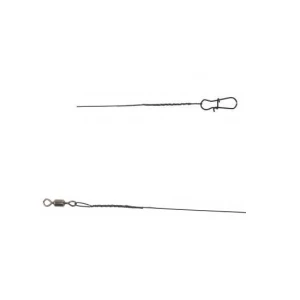 Struna VMC Blackflex din 7 fire de otel si ochet din nylon agrafa rapida vartej 27cm 5kg 3buc/plic