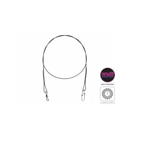 Struna din titan Delphin BOMB  cu agrafa si agrafa rapida 30cm 9kg