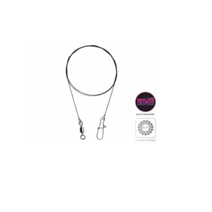 Strună Delphin Wolfram BOMB cu vârtej si agrafă 30 cm 9 kg