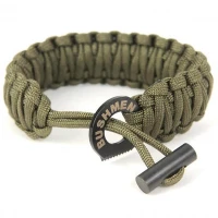 Bratara De Supravietuire 6m Din Paracord Olive Bushmen