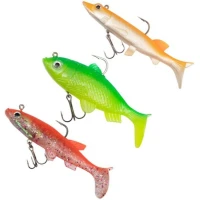 Kit Zebco Swimbait Pike Lure Pack, Fluoro, 12cm, 3buc/pac