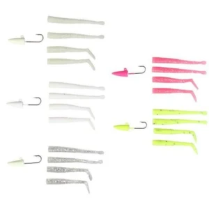 Set Swimbait SAVAGE GEAR Pre Rigged Mini Sandeel Kit, 25buc/pac