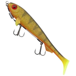 Shad FOX RAGE Super Slick Shad Loaded, UV Natural Perch, 18cm, 1buc/pac  Shad FOX RAGE Super Slick Shad Loaded, UV Natural Perch, 18cm, 1buc/pac