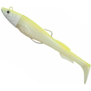 Swimbait Berkley PowerBait Power Sardine, White Chartreuse, 40g, 15cm, 3buc/pac