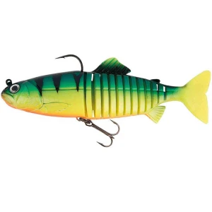 Swimbait FOX Rage Replicant Jointed, UV Fire Tiger, 20cm, 120g