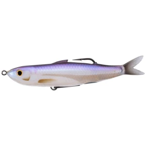 Swimbait LIVE TARGET Hollow Body Shiner Walking Bait, Violet Ghost Shiner, 11.5cm, 14g