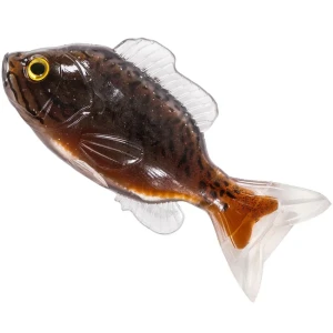 Swimbait LIVE TARGET Sunfish Unrigged, Black / Brown, 8.5cm, 4buc/pac