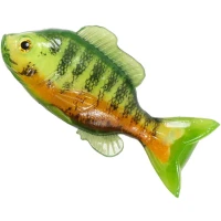 Swimbait LIVE TARGET Sunfish Unrigged, Chartreuse / Orange, 9.7cm, 3buc/pac