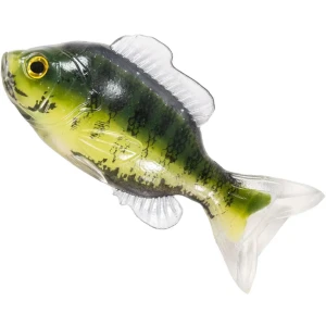 Swimbait LIVE TARGET Sunfish Unrigged, Green / Cream, 8.5cm, 4buc/pac