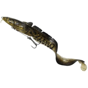 Swimbait SAVAGE GEAR 3D Burbot Shallow, Gold Burbot UV, 70g, 25cm, 1buc/pac