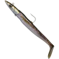 Swimbait SAVAGE GEAR Sandeel V2 Sinking, Green Silver, 65g, 17.5cm, 1+2buc/pac